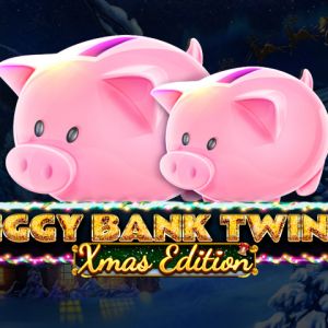 Piggy Bank Twins Xmas