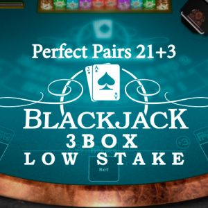 Perfect Pairs 21+3 Blackjack (3 Box) Low Stakes