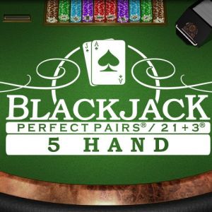 Perfect Pairs 21+3 Blackjack (5 Box)