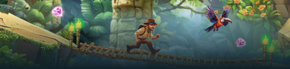Stakelogic astuu Crash-peligenreen Quest of Adventure -pelillä