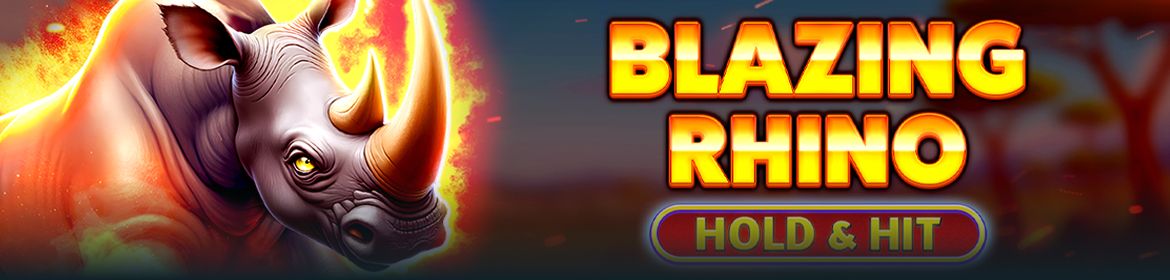 Spinomenal lance Blazing Rhino : Hold & Hit, un jeu de machine à sous sur le thème de l'Afrique